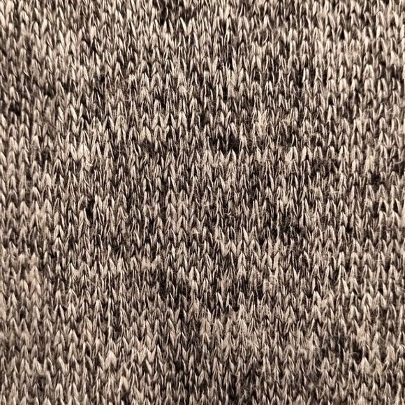 🍁2/30🍁Vintage Y2K Sweater Knit Cowl Neck 3/4 length Dolman Sleeve Salt+Pepper - Picture 8 of 15